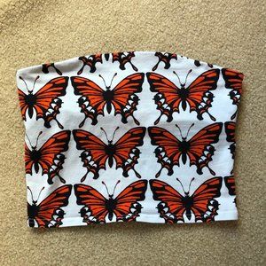 Urban Outfitters M butterfly tube top